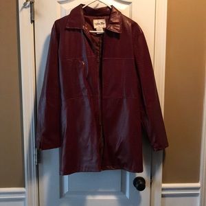 Womenβs faux leather jacket